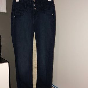 High waisted skinny jeans